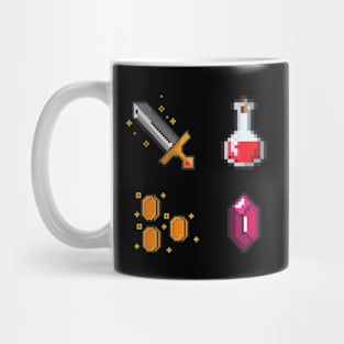 Retro inventory items Mug